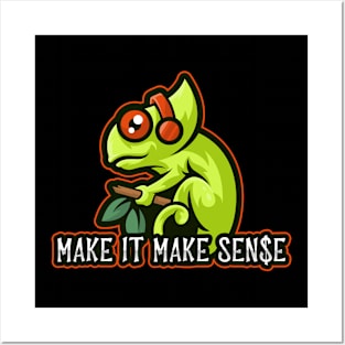 Make It Make Sense Dinosaur Lizard Posters and Art